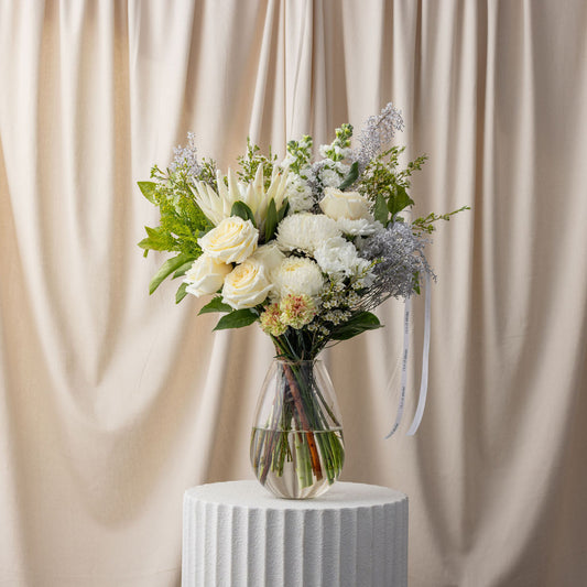 Large Teardrop White