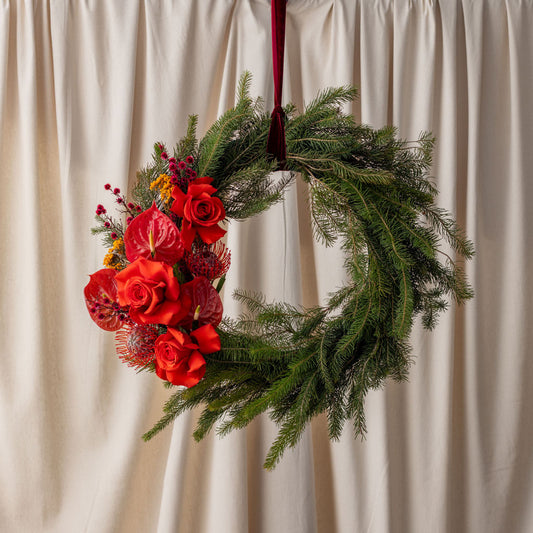 Wreath Fresh - Red/Green