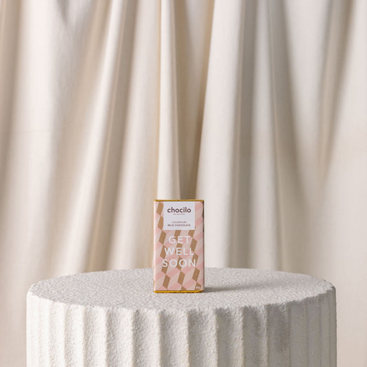 "Get Well Soon" Milk Chocolate Block 35gm