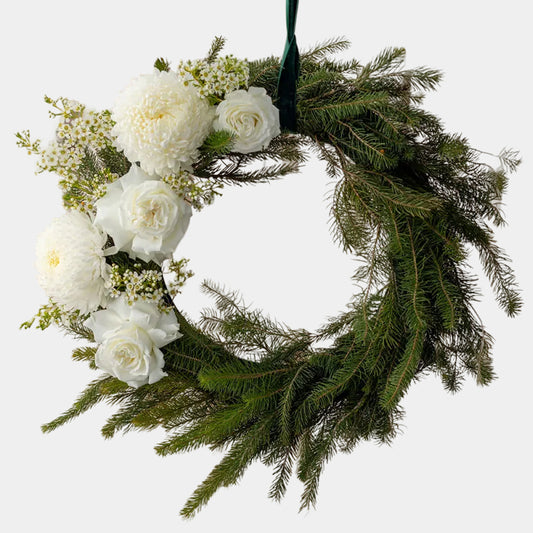 Wreath Fresh - White/ Green