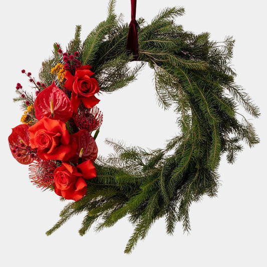 Wreath Fresh - Red/Green
